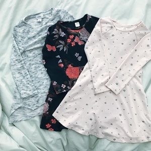 Lot of 3 Girls Dresses/Tunic from Gap and Old Navy